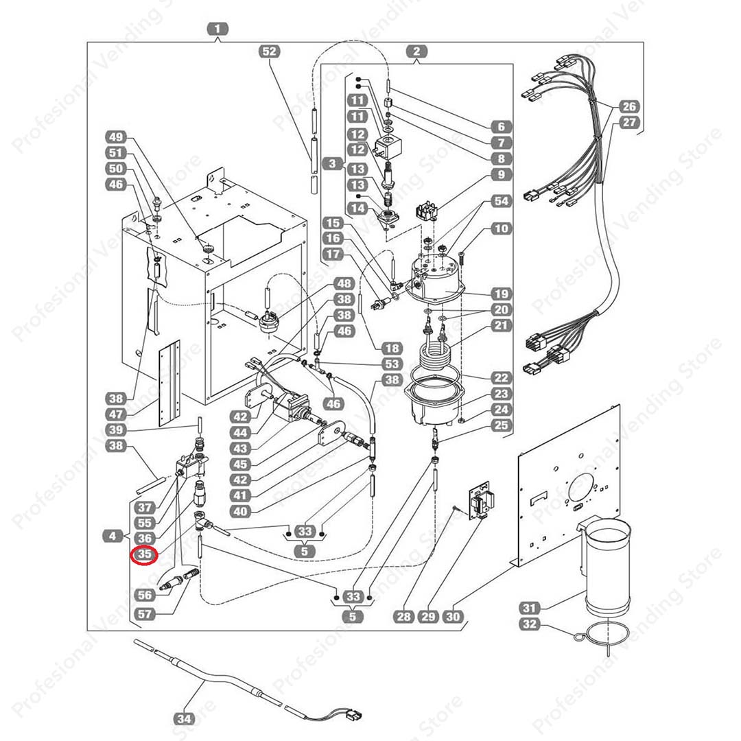 Racord in T CYL.DEP.VAP. 8442 61/8 Necta - imagine 3