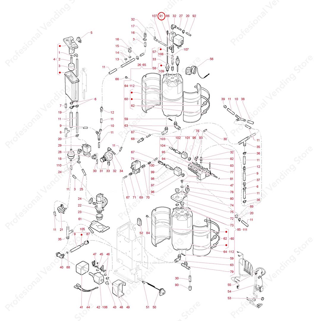 Racord in T CYL.DEP.VAP. 8442 61/8 Necta - imagine 2