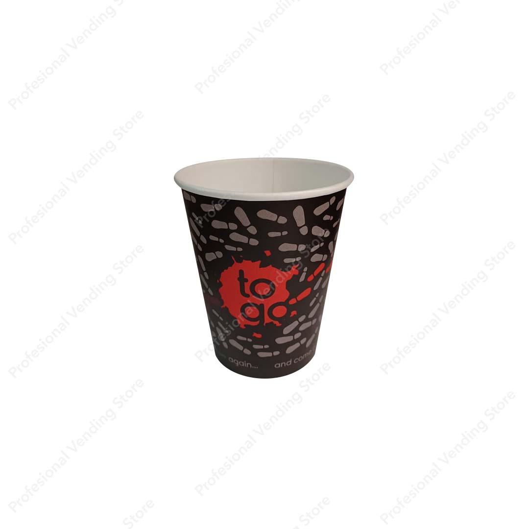 Pahare De Carton Vending 8 OZ  Set/50 Buc Negru
