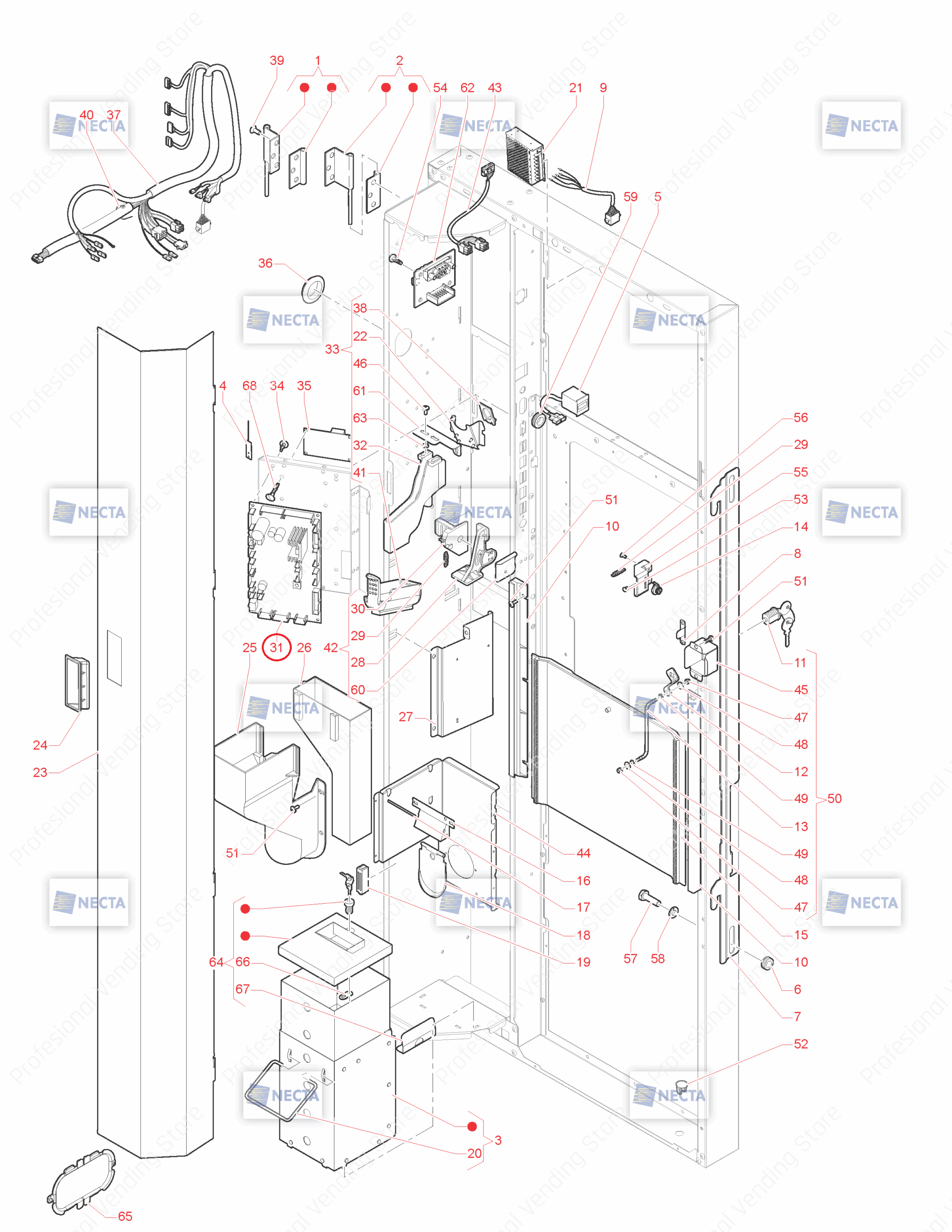 Placa Interna Usa Necta Concerto - imagine 2