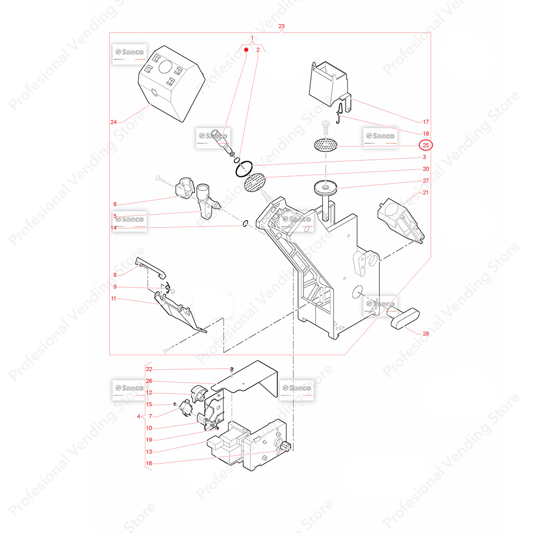 Sita Piston Cafea Saeco Diametru 38 mm - imagine 3